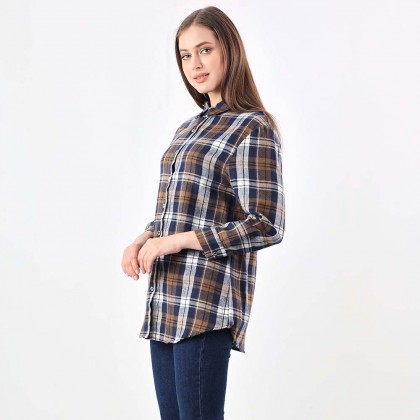 Long sleeve checkerboard shirt hot sale